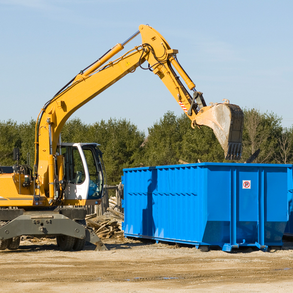 can i choose the location where the residential dumpster will be placed in Plantersville MS